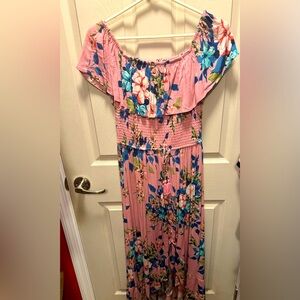 Long maxi floral dress